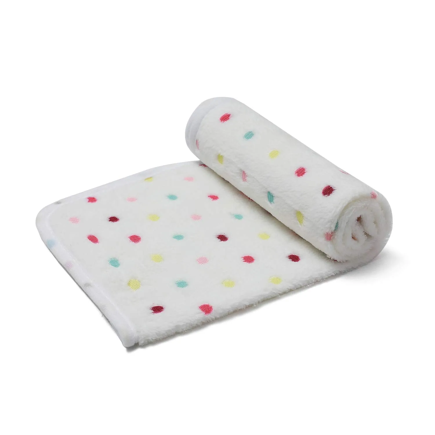 1 Pack 3 Blankets Super Soft Cute Dot Pattern Pet Blanket Flannel Throw for Dog Puppy Cat Dot (Small(23x16), Beige) Small(23*16")