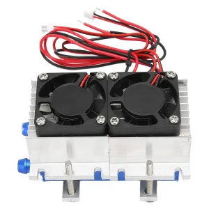 144W Thermoelectric Refrigeration Cooler, 12V Semiconductor Air Conditioning Cooling System DIY Kit for Fridge