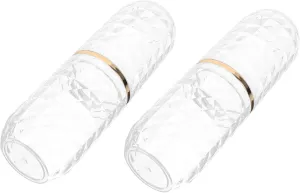 2Sets Portable Toothbrush Case Travel Toothbrush Holder Toothpaste Storage Container for Home Hotel Durable Pet Material Compact Design Multipurpose Use