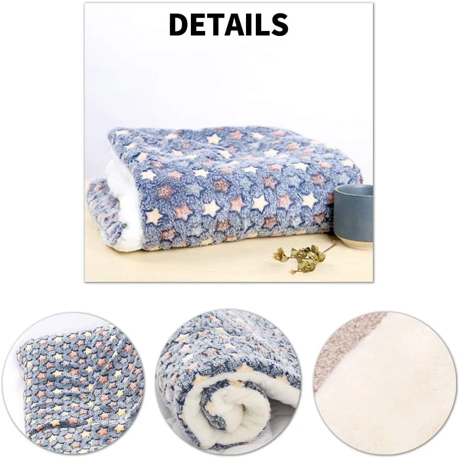 Amakunft 2 Pcs Guinea Pig Bed Mat Washable, Rabbit Winter Bed Pad for Indoor, Warm Small Animal Bed Mattres, Fleece Sleeping Pad for Bunny, Rat, Hedgehog, Sugar Glider, Chinchilla
