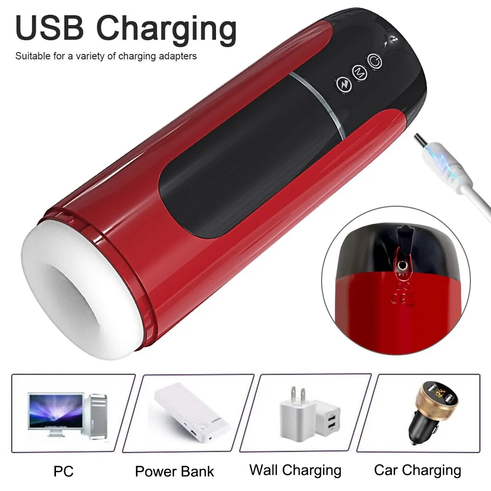 Automatic Thrusting Male Masturbator Cup Waterproof Masturbation Sex Toys for Men