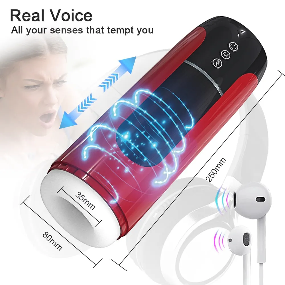 Automatic Thrusting Male Masturbator Cup Waterproof Masturbation Sex Toys for Men