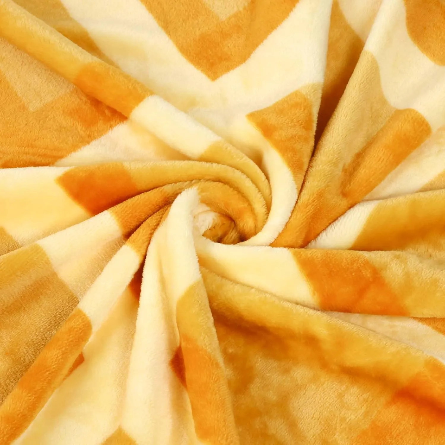 Bnuitland Waffle Funny Blanket, 300 GSM Double Sided Giant Funny Novelty Realistic Food Blanket with Pouch for Adults and Kids, Super Soft Flannel Throw