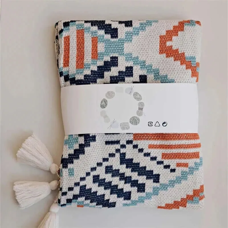 Bohemian Plaid with Geometric Designs