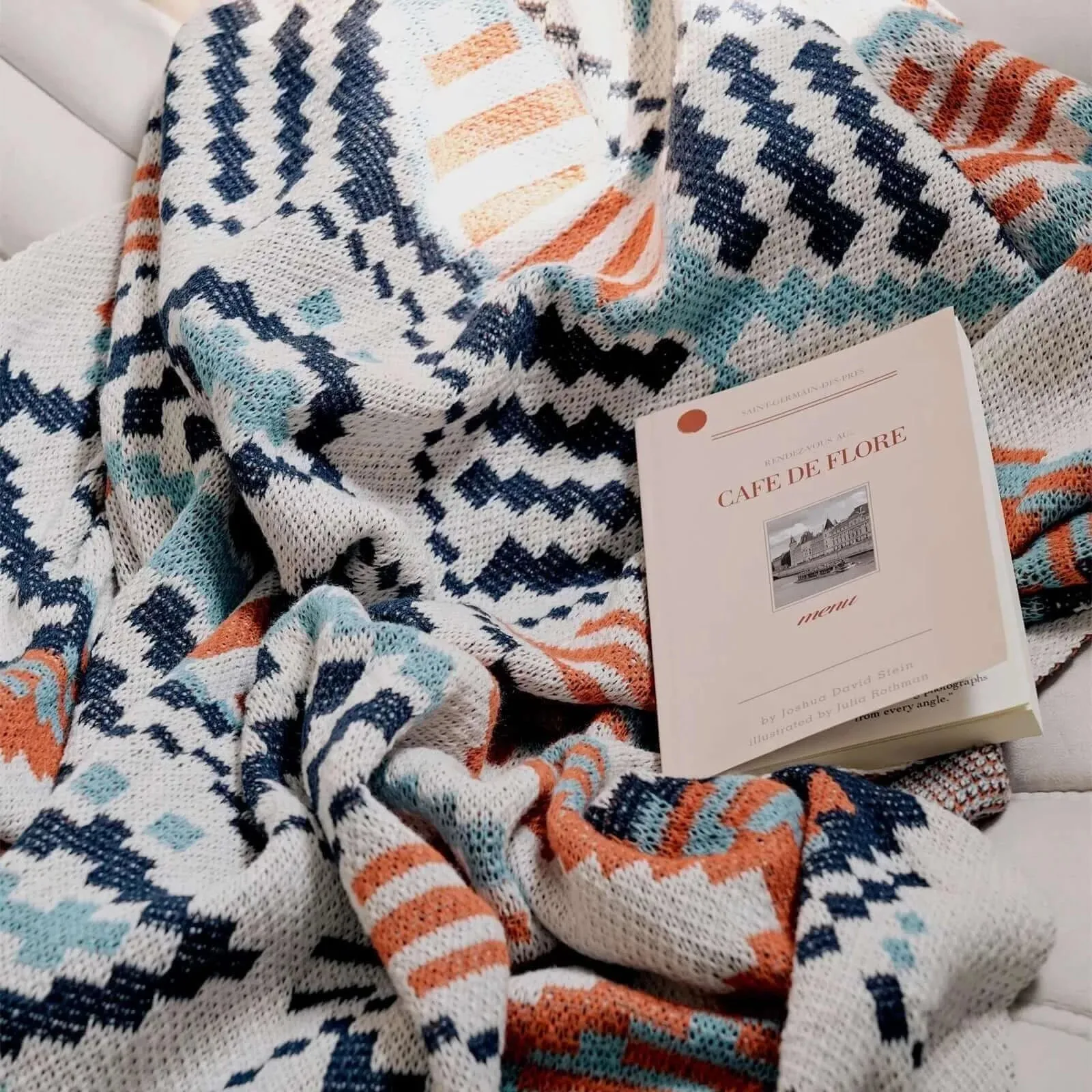 Bohemian Plaid with Geometric Designs