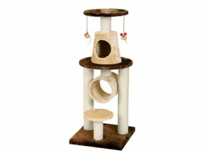 BONALTI Cat Play Tower - Brown-Beige BONALTI Cat Play Tower - Brown-Beige