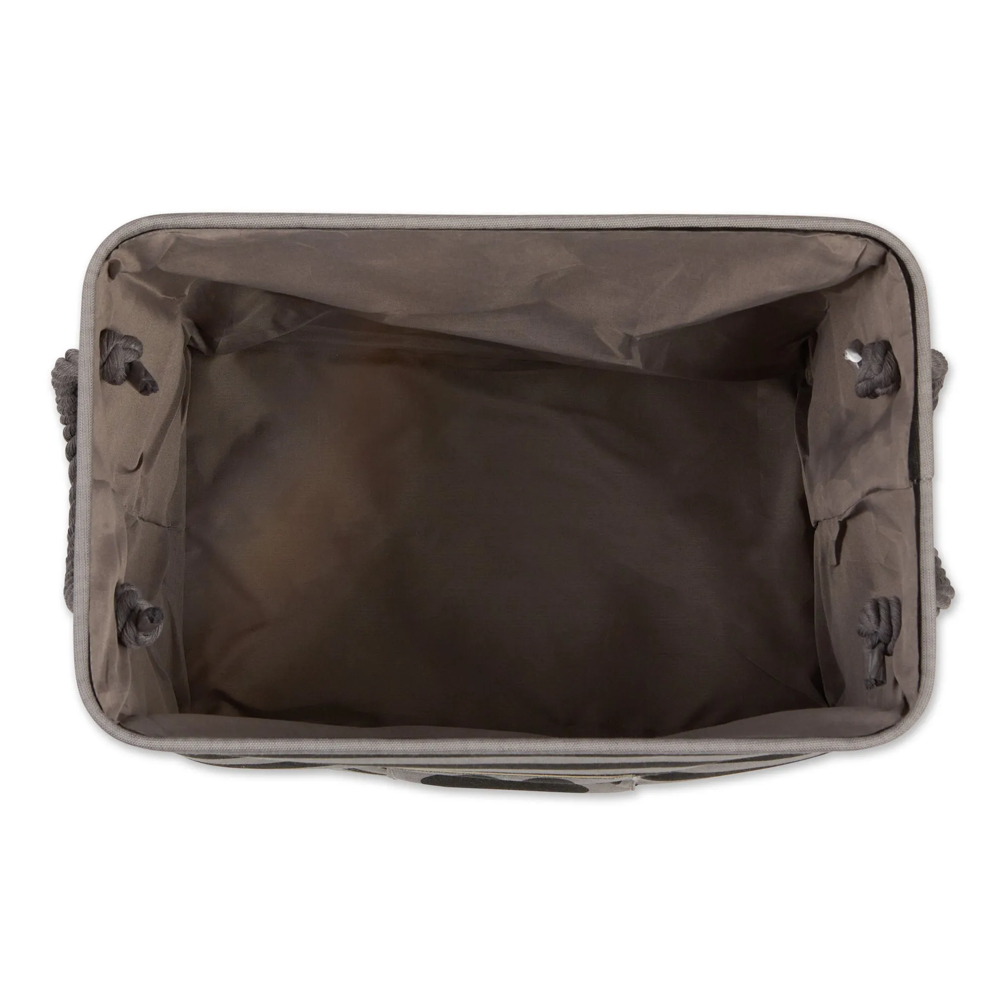 Bone Dry Pet Storage Bin, Striped Paw Patch, Black, Large - 17.5x12x15"