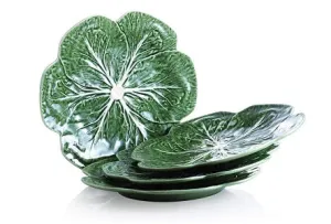 Bordallo Pinheiro Cabbage Green Dinner Plates, Set of 4 Bordallo Pinheiro Cabbage Green Dinner Plates, Set of 4