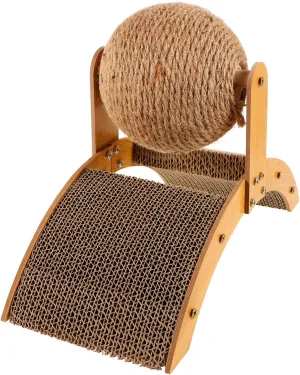 Cat Scratcher Ball Cat Scratching Toy Inclined Scratch Board Sisal Rope Ball for Indoor Cat Kittens Interactive Pet Toys