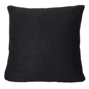 CHARLY BLACK KNIT EUROPEAN PILLOW