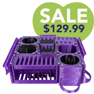 Custom Cube Tool Caddy Jolly Purple by Vanity Fur