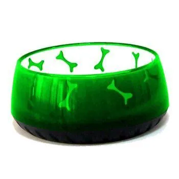 Durable non skid Dog Bowl and Cat Bowls - Green