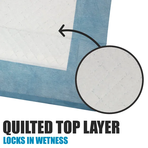 Fluffy Ventures Disposable Potty Training Pee Pads - Dog and Puppy, 28" x 34", 40/320/1600 Count, Bulk
