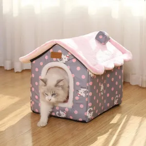 Foldable ,Winter Warm Kennel Bed