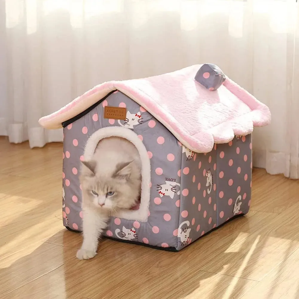 Foldable ,Winter Warm Kennel Bed