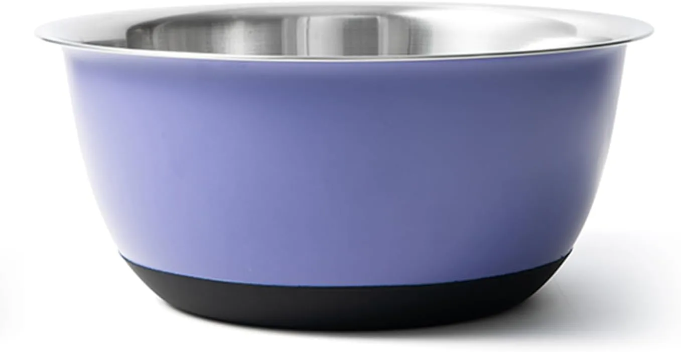 Fox Run Stainless Steel Mixing Bowl, Purple, 10.75 Quart