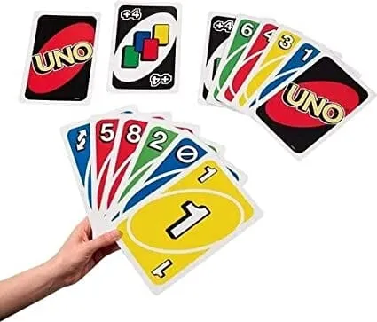 G.FIDEL UNO Family Card Game, with 112 Cards, Makes a Great Gift for 7 Year Olds and Up