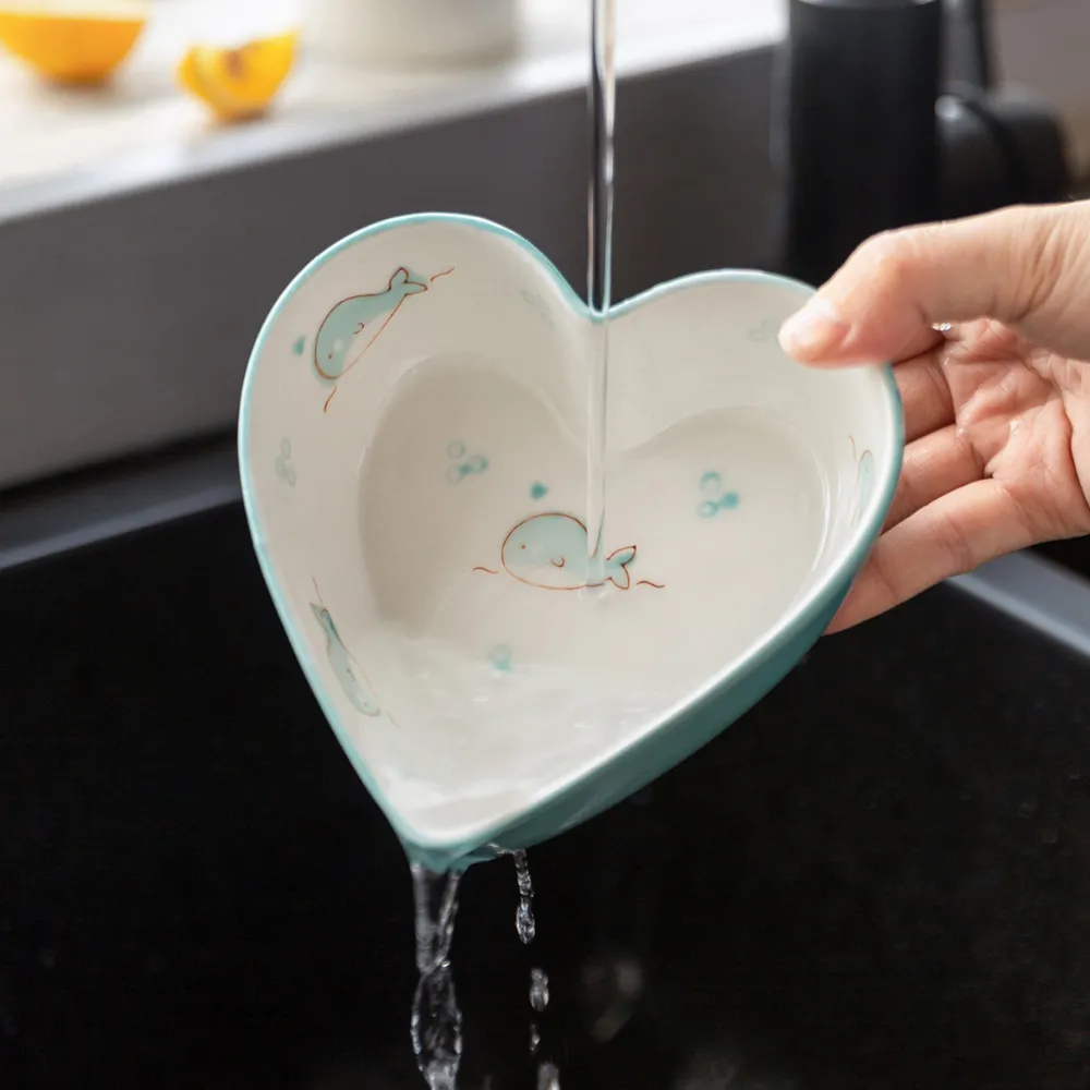 Heart-Shaped Ceramic Dishes