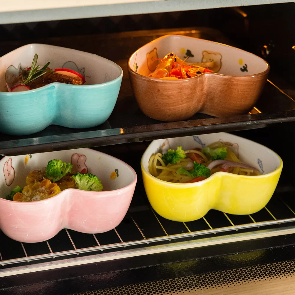 Heart-Shaped Ceramic Dishes