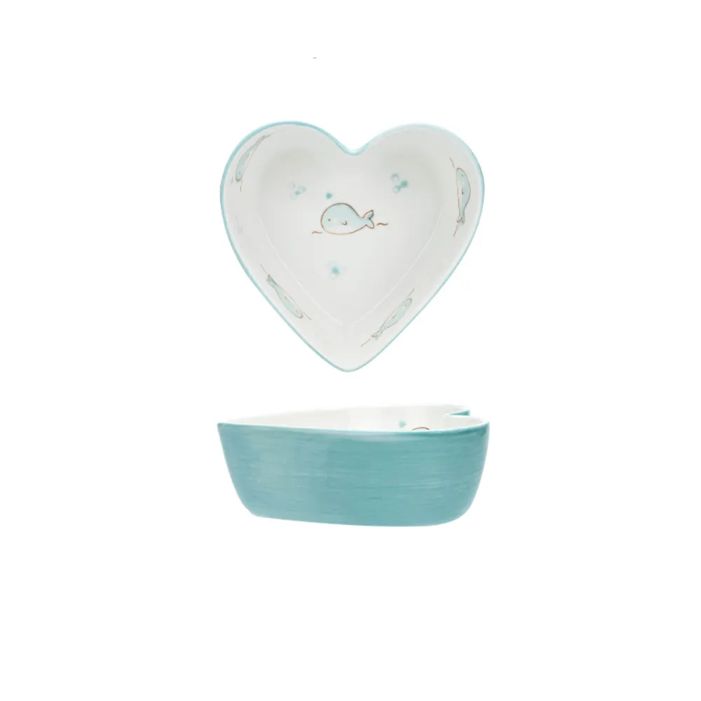 Heart-Shaped Ceramic Dishes