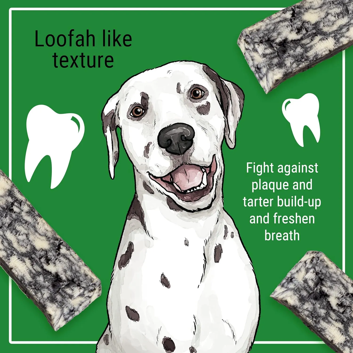 Himalayan Dog Chew Happy Teeth Yak Cheese, Soft Dog Chew, 100% Natural Soft Density Dental Treats, Gluten Free, Safe Treats for Oral Health, Lactose & Grain Free, Protein Rich, Cheese-Charcoal 2 Count