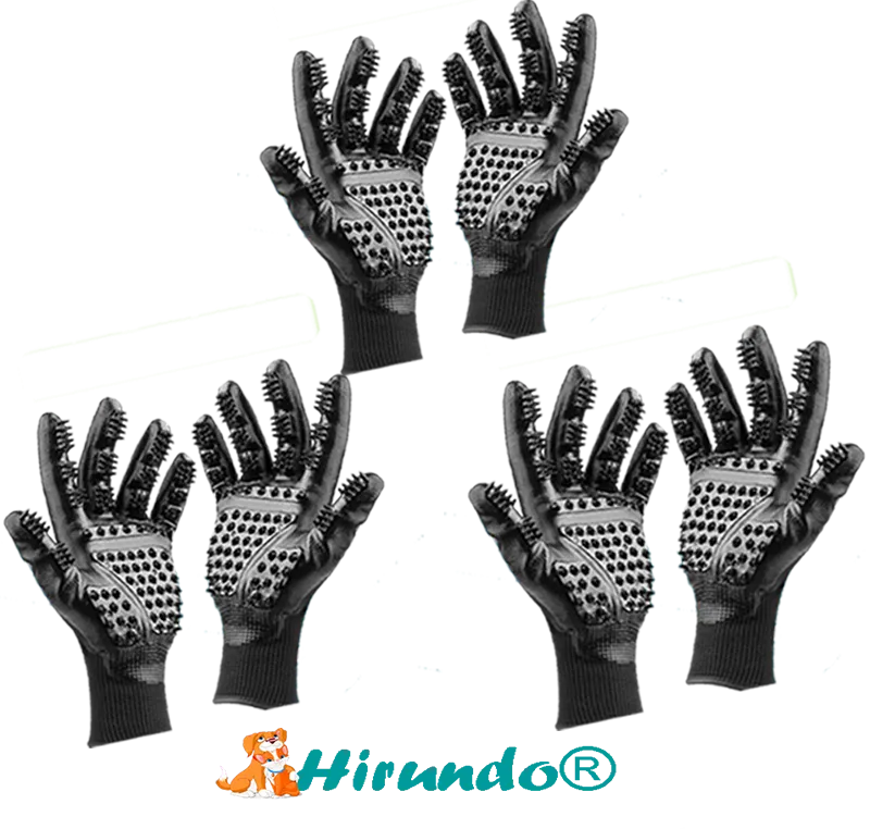 Hirundo® Pet Grooming Gloves For Cats, Dogs & Horses - ( pair )