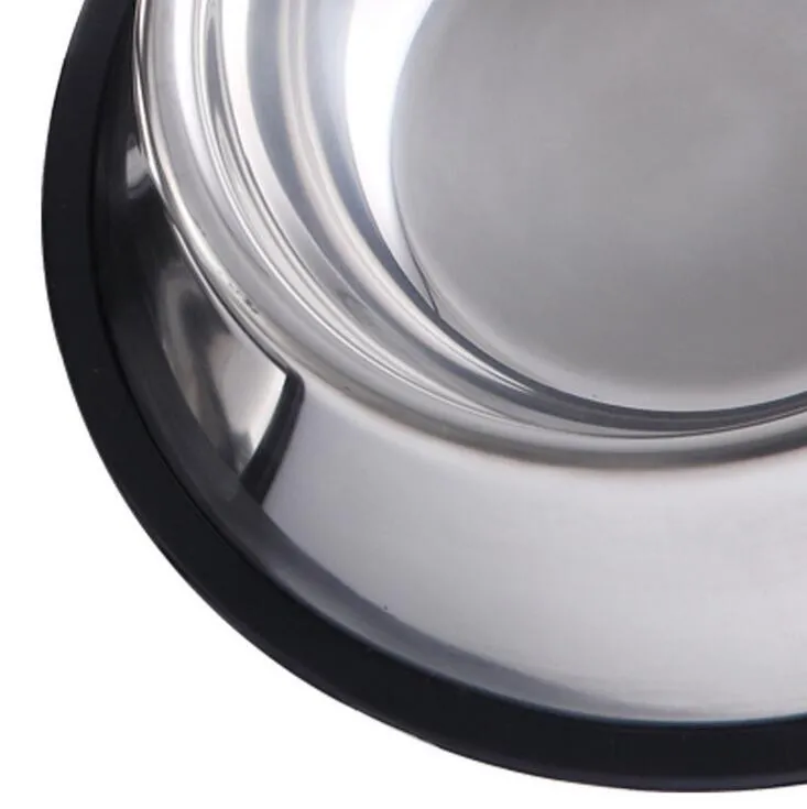 NEW Cat Dog Pet Bowl Non Slip Stainless Steel
