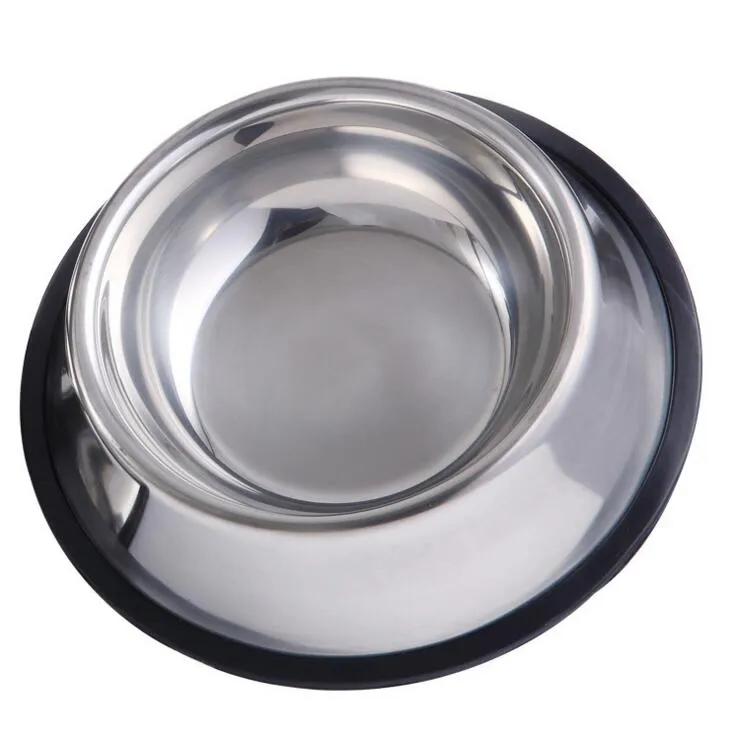 NEW Cat Dog Pet Bowl Non Slip Stainless Steel