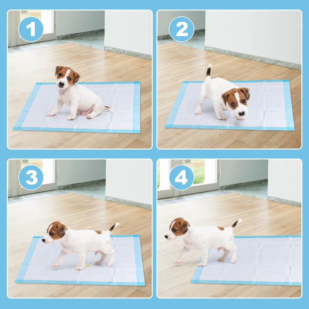 NNECW 100 Pcs Extra Large Dog Pee pads with Super Absorbent & Leak-Proof