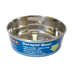 OurPets® Premium Rubber-Bonded Stainless Steel Bowl for Dog 3 Quartz