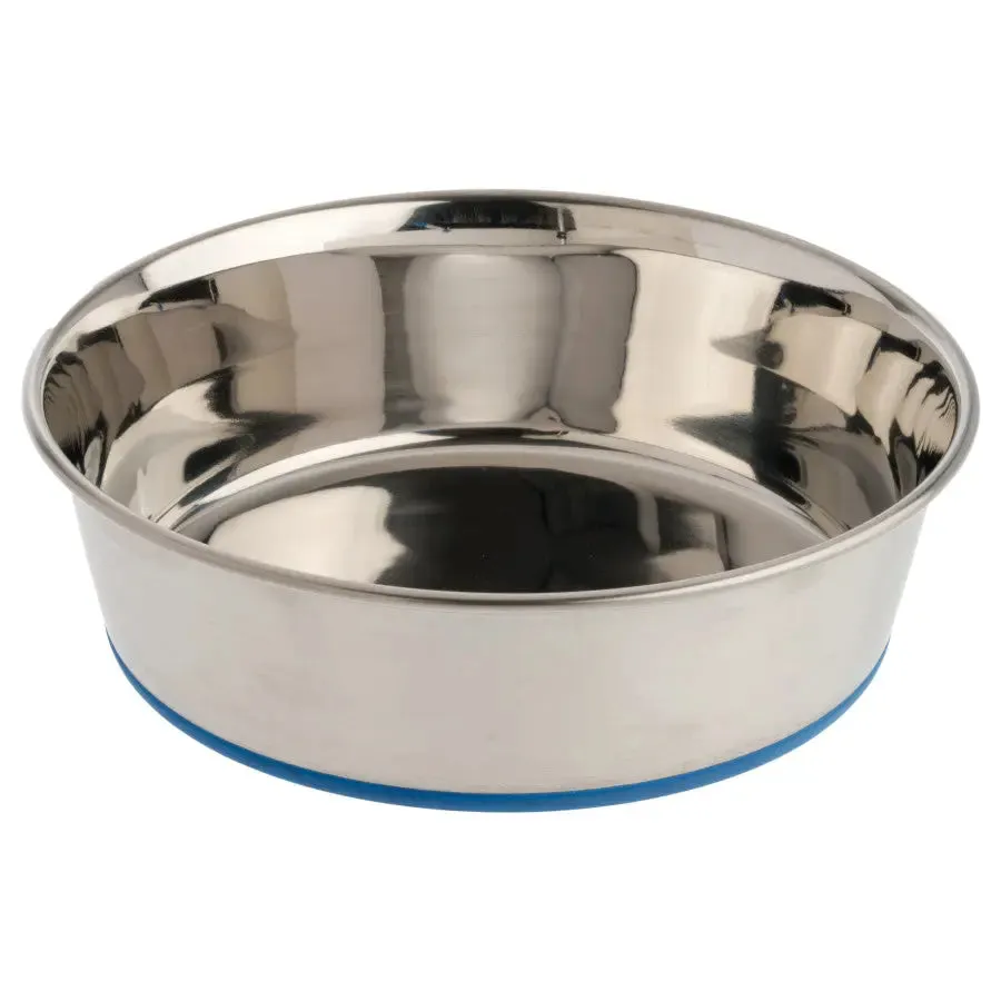 OurPets® Premium Rubber-Bonded Stainless Steel Bowl for Dog 3 Quartz