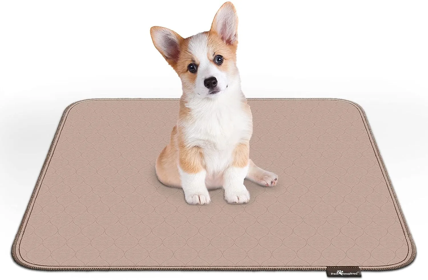 Paw Inspired Washable Pee Pads for Dogs (2 Pack) | Leakproof, Non-Slip Reusable Puppy Pads for Potty Training, Whelping, Waterproof Mat (32x30 Size, Pack of 2)