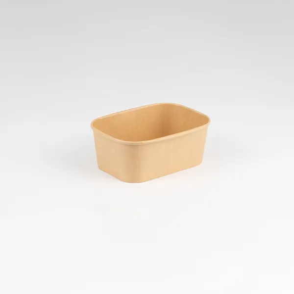 PE Coated Rectangular Kraft Bowls x300