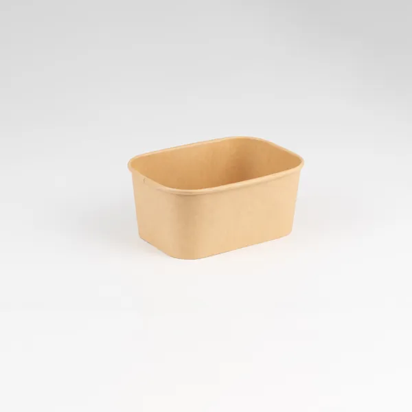 PE Coated Rectangular Kraft Bowls x300