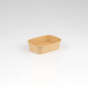 PE Coated Rectangular Kraft Bowls x300