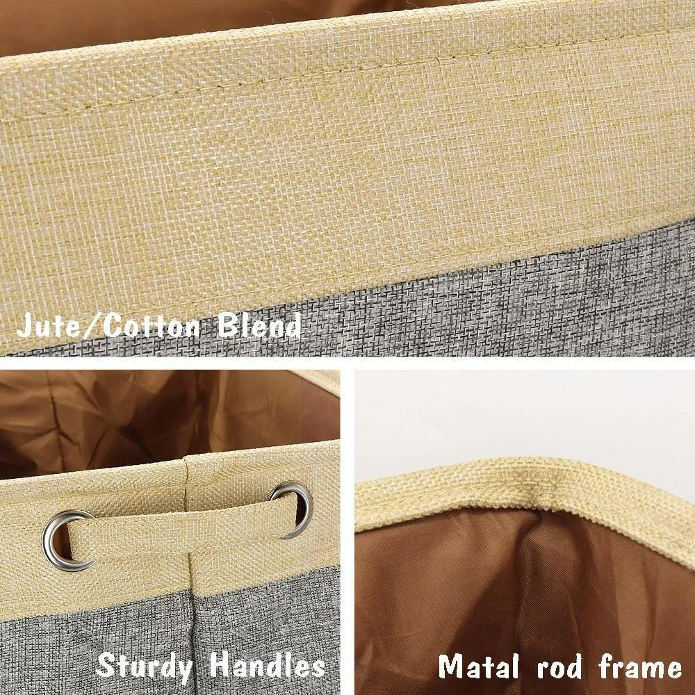 Personalized Pet Dog Toy Storage Basket Dog Canvas Bag Foldable Pet Toys Linen