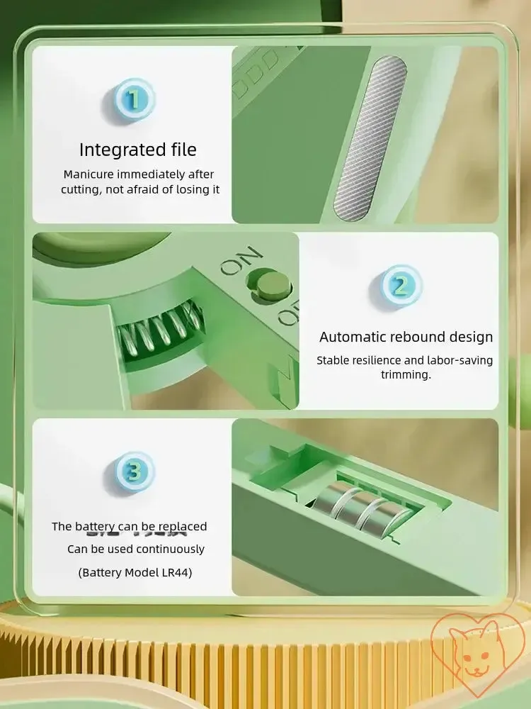Pet Nail Clippers with LED Light