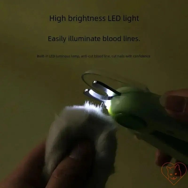 Pet Nail Clippers with LED Light