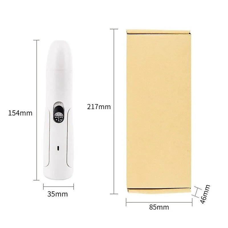Pet nail tools usb charging nail sharpener automatic cleaning manicure nail polisher white pet nail art tools