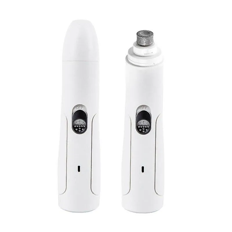 Pet nail tools usb charging nail sharpener automatic cleaning manicure nail polisher white pet nail art tools