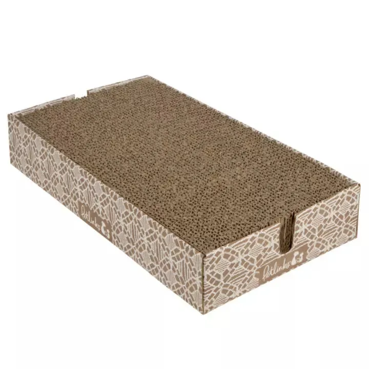 Petlinks Scratcher's Choice  Bed Box & Refills Reversible Corrugate Cat Scratch Blocks & Cat Bed with Catnip Infusion Technology, 2 count Scratch Blocks (Extra Large)