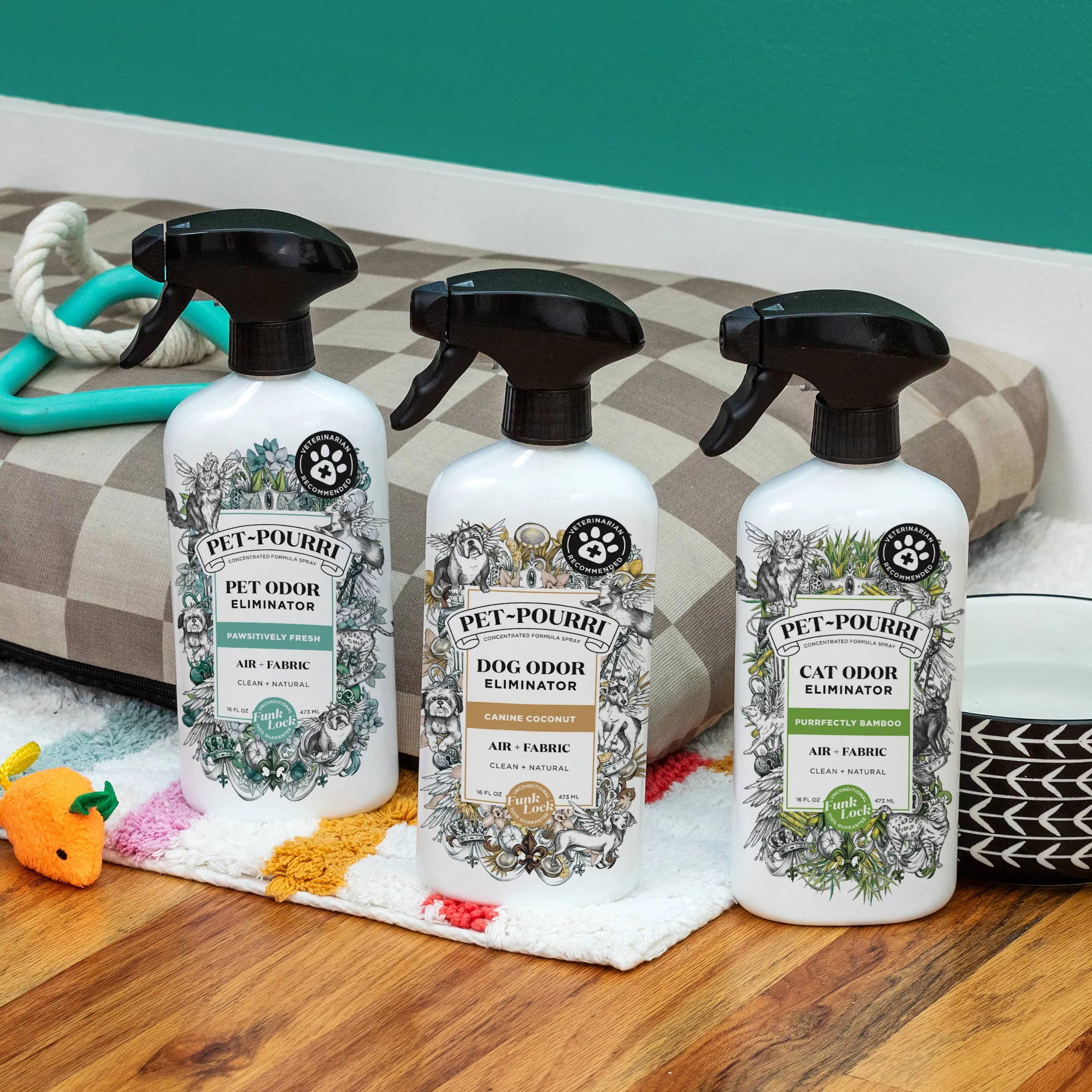 Pet~Pourri Dog Canine Coconut Air   Fabric Odor Eliminator - 16oz