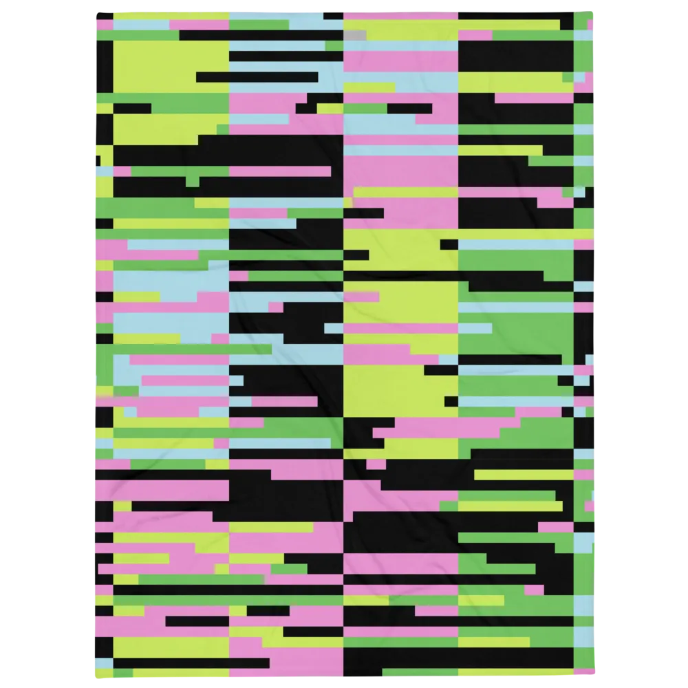 PINK STATIC: Throw Blanket