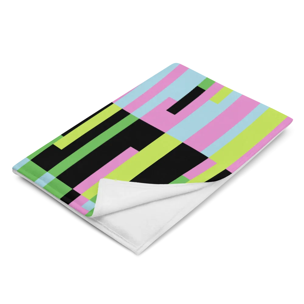 PINK STATIC: Throw Blanket