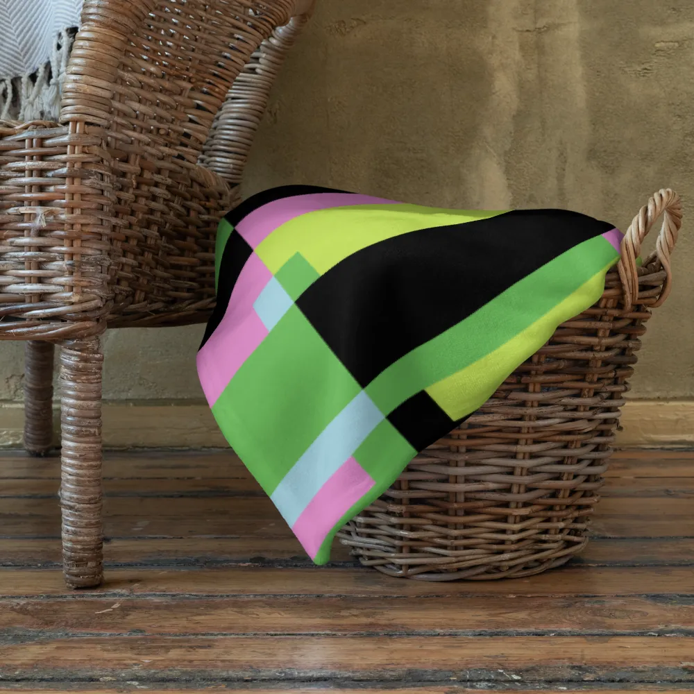 PINK STATIC: Throw Blanket