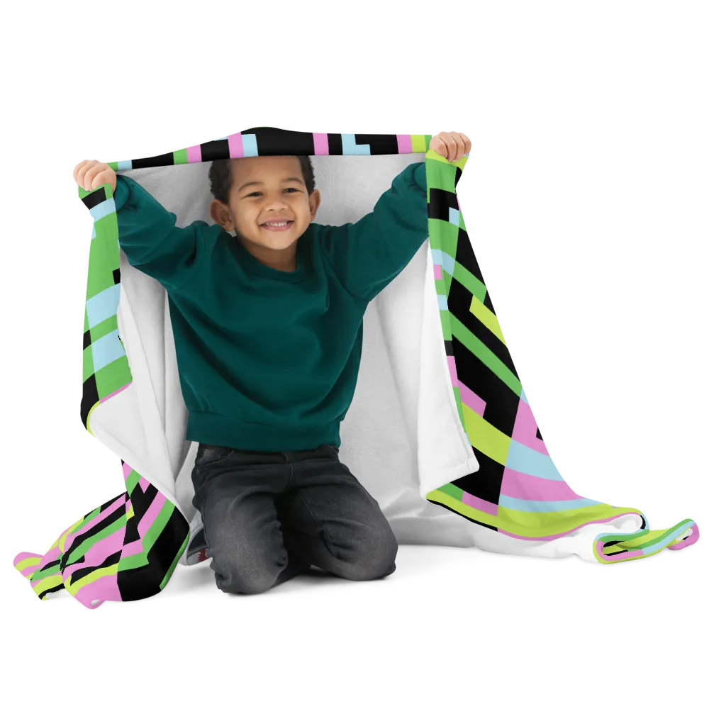 PINK STATIC: Throw Blanket