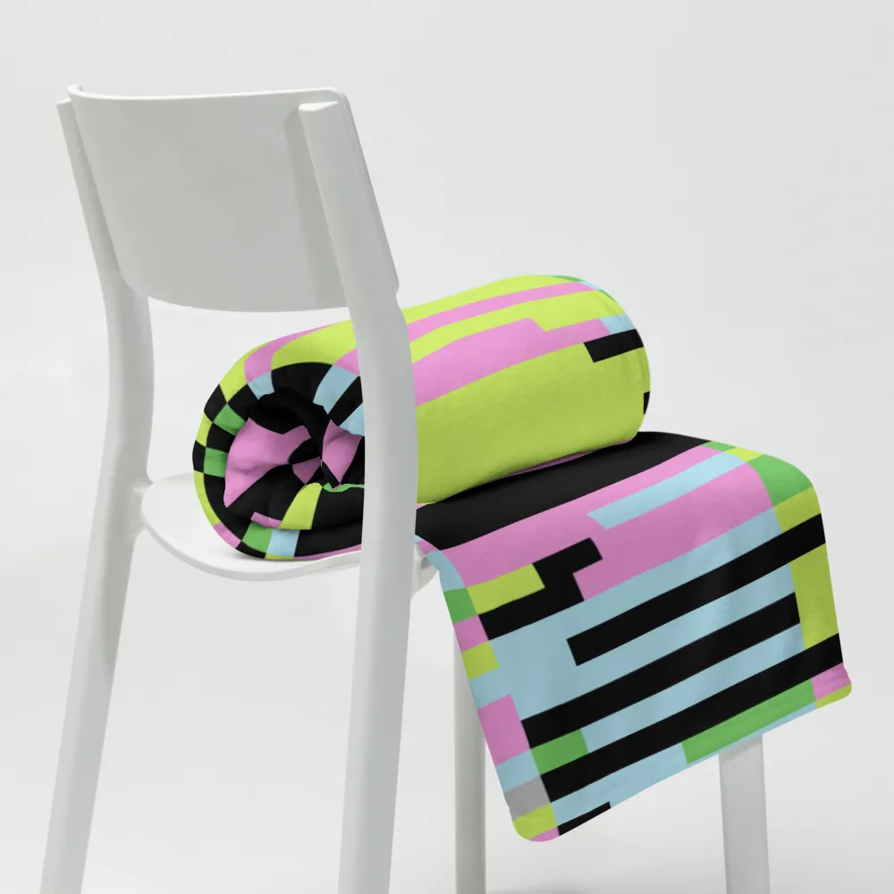 PINK STATIC: Throw Blanket