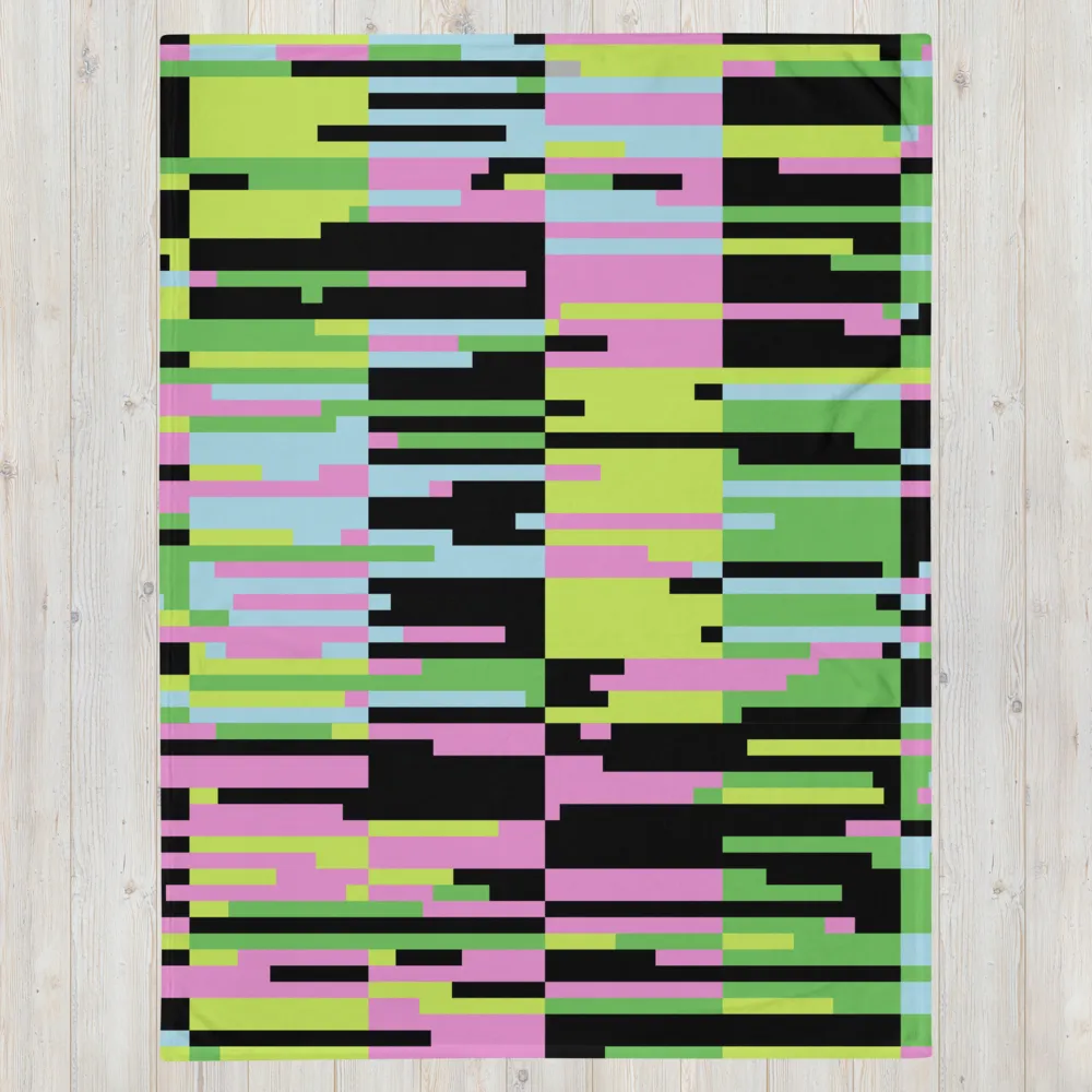 PINK STATIC: Throw Blanket