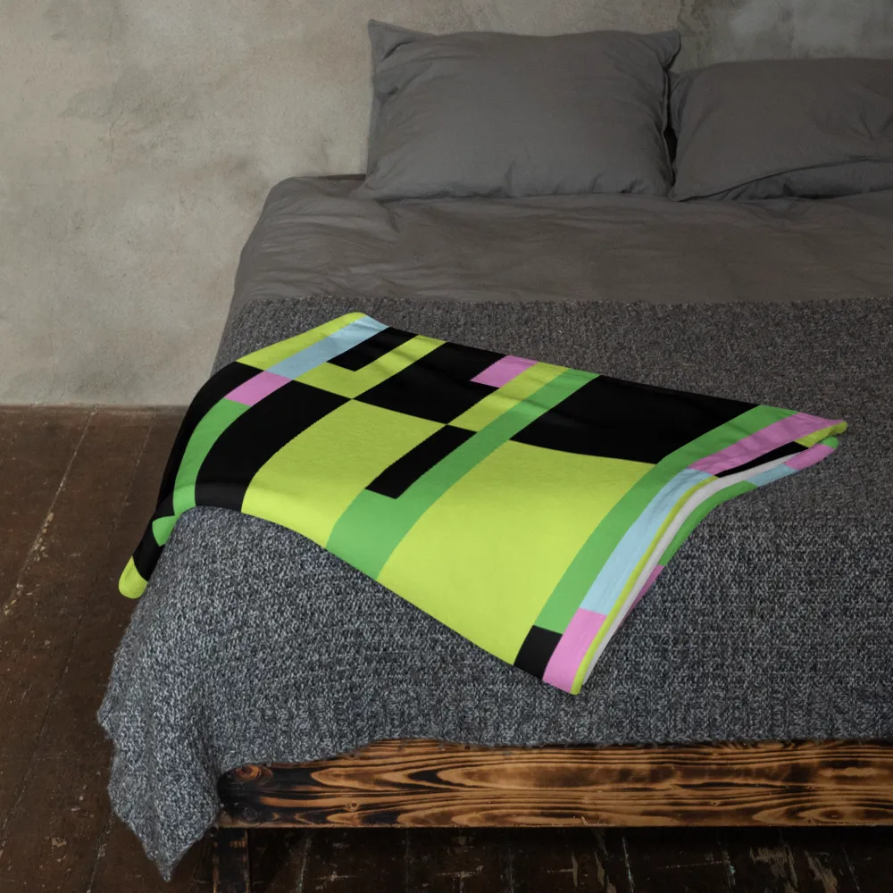 PINK STATIC: Throw Blanket