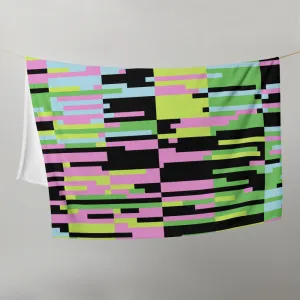 PINK STATIC: Throw Blanket